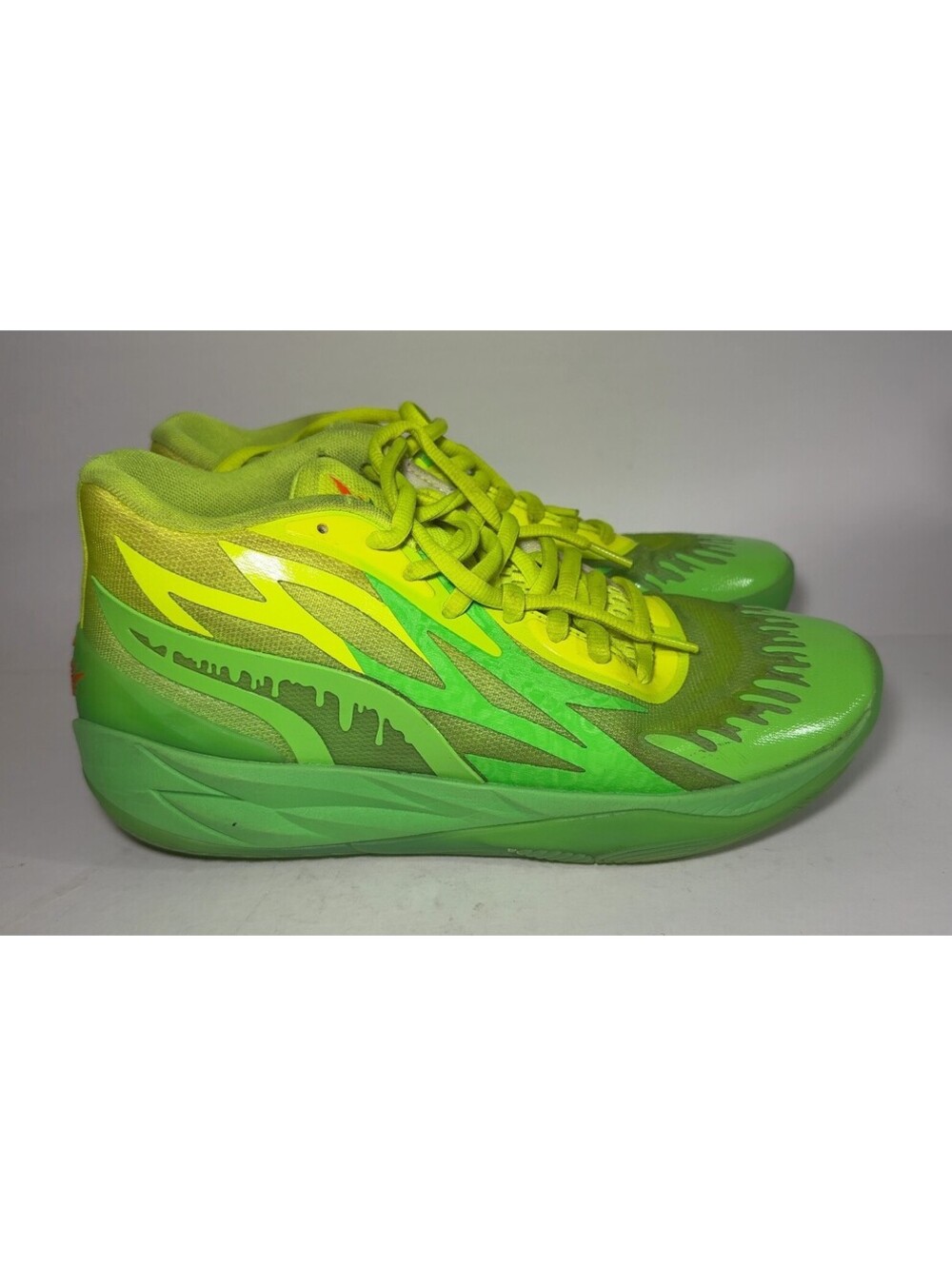 Puma MB.02 x Slime LaMelo Ball Green Shoes 377584-01 Men's Size 9.5 USED
